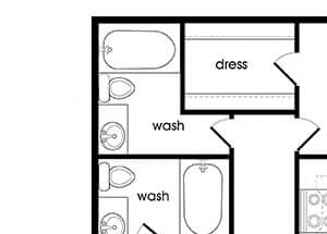 B1 floorplan at Stonegate Apartments in Las Vegas